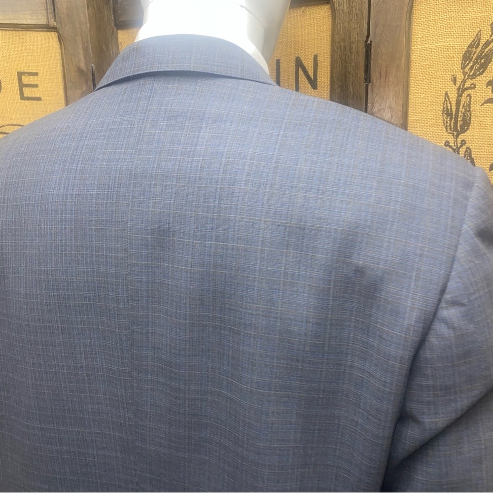 Canali Slate Blue Wool Blazer, 58R (US Equivalent 48R) - Picture 6 of 9